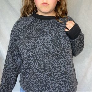 Animal Print Active Sweater